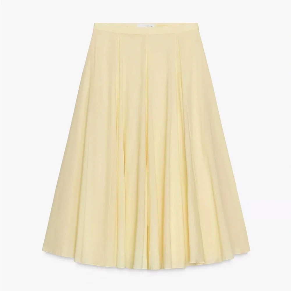 New ZARA Flared Midi Skirt